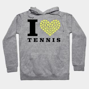 I Love Tennis Hoodie